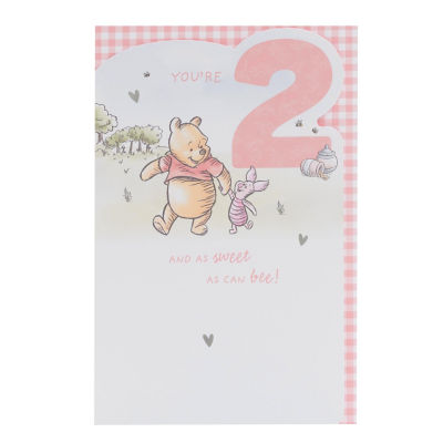 Winnie the Pooh 2nd Birthday Card thumbnail 2