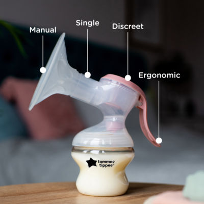 Single Manual Breast Pump, Portable, Wireless, Bottle Included thumbnail 4