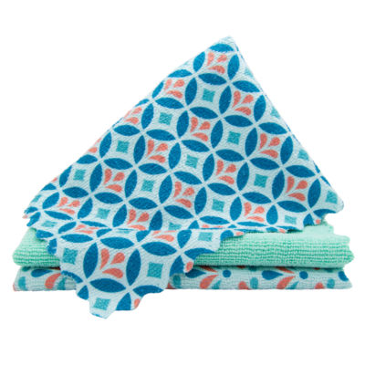 3 Mosaik Microfibre Cloths, 40x30 cm Cleaning Cloths thumbnail 3