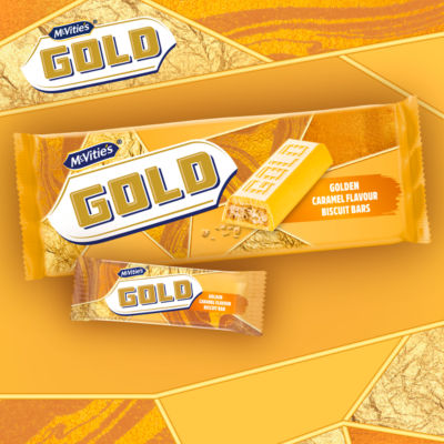Gold Caramel Biscuit Bars Multipack 14 Pack, 2x124g thumbnail 3