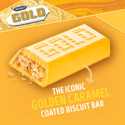 Gold Caramel Biscuit Bars Multipack 14 Pack, 2x124g thumbnail 4