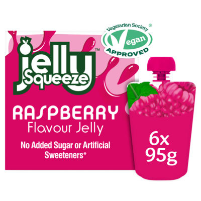Raspberry Flavour Jelly 6 x 95g (570g) thumbnail 2