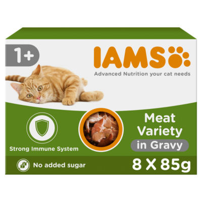 Advanced Nutrition Adult Wet Cat Food Meat Variety Mix in Gravy 8 x 85g thumbnail 2