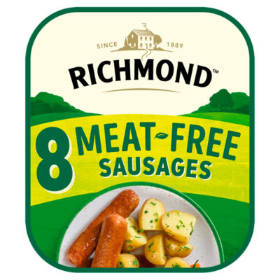 Vegan & Vegetarian Meat Free 8 Tasty Sausages 304g thumbnail 2