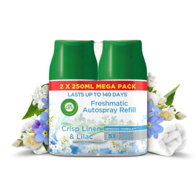 Airwick Crisp Linen & Lilac Freshmatic Twin Refill