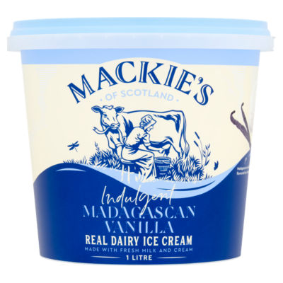 Mackie's Indulgent Vanilla Dairy Ice Cream