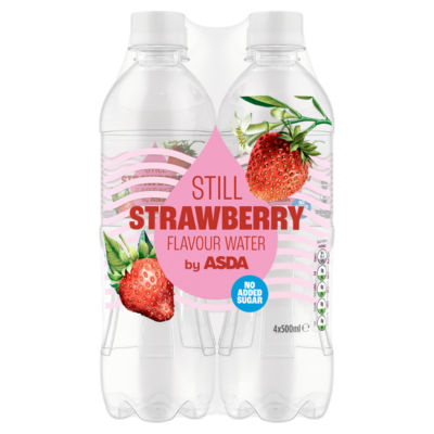 Still Strawberry Flavour Water 4 x 500ml thumbnail 2