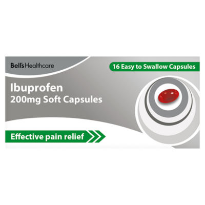 Ibuprofen 200mg Soft Capsules 16 Easy to Swallow Capsules