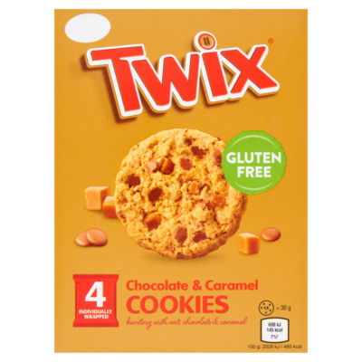 Chocolate & Caramel Cookies 4 x 30g (120g) thumbnail 2