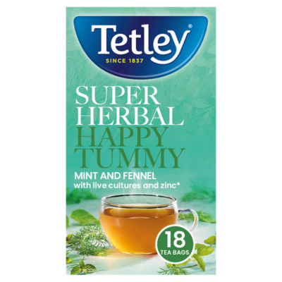 Super Herbal Happy Tummy Mint and Fennel 18 Tea Bags 32.4g thumbnail 2