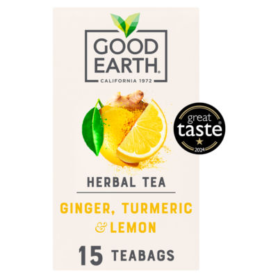 Good Earth Teabags Lemon, Ginger & Turmeric