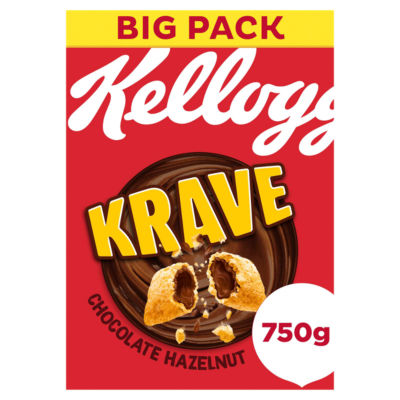 Krave Chocolate Hazelnut Breakfast Cereal 750g thumbnail 2