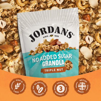 No Added Sugar Triple Nut Granola Breakfast Cereal 425g thumbnail 4