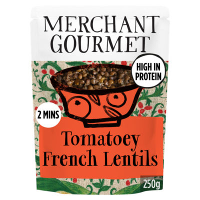 Merchant Gourmet Tomatoey French Puy & Green Lentils