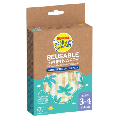 Little Swimmers Reusable Swim Nappy Size 3-4 11-14kg