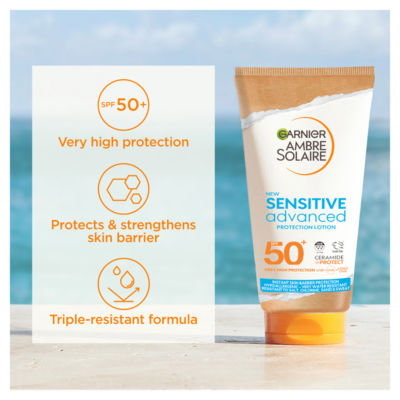Ambre Solaire SPF 50+ Sensitive Advanced Sun Protection Cream 175ml thumbnail 3