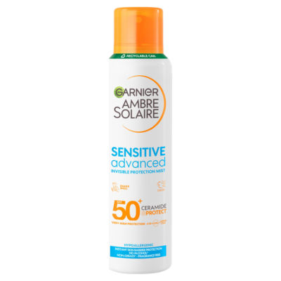 Ambre Solaire SPF 50+ Sensitive Advanced Dry Mist Sun Cream Spray 150ml
