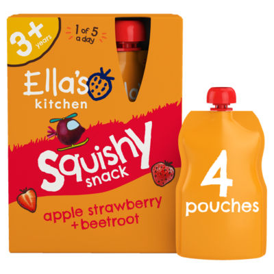 Apple Strawberry + Beetroot Squishy Snack 4 x 100g (400g) thumbnail 2