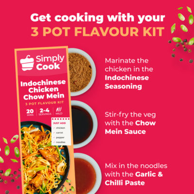 Indochinese Chicken Chow Mein Recipe Kit 52g thumbnail 3