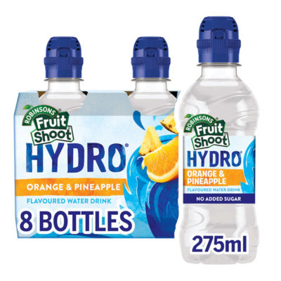 Fruit Shoot Hydro Orange & Pineapple Kids Flavoured Water Drink 8 x 275ml thumbnail 2
