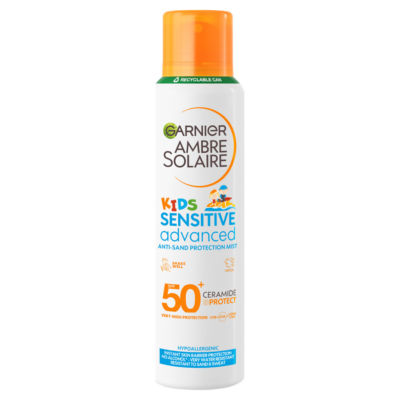 Ambre Solaire SPF 50+ Sensitive Advanced Kids Anti-Sand Sun Cream Mist 150ml
