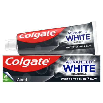 Advanced White Teeth Whitening Charcoal Toothpaste 75ml thumbnail 2