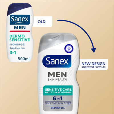Men Skin Health Sensitive Care Shower Gel 400ml thumbnail 4