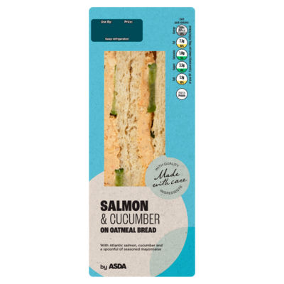 ASDA Salmon & Cucumber Sandwich thumbnail 2