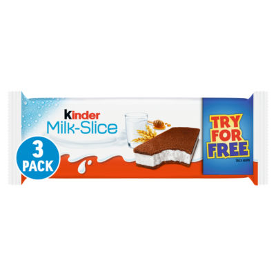 Milk Slice Sponge Cake with Milky Filling Treat Snack Bars Multipack 3 x 28g thumbnail 2
