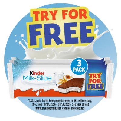 Milk Slice Sponge Cake with Milky Filling Treat Snack Bars Multipack 3 x 28g thumbnail 3