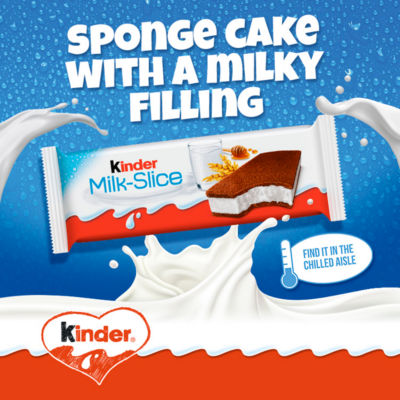 Milk Slice Sponge Cake with Milky Filling Treat Snack Bars Multipack 3 x 28g thumbnail 4