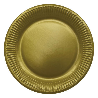 12 Gold Paper Plates