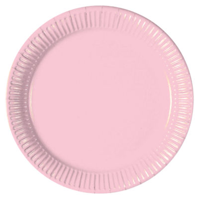 12 Light Pink Paper Plates thumbnail 2