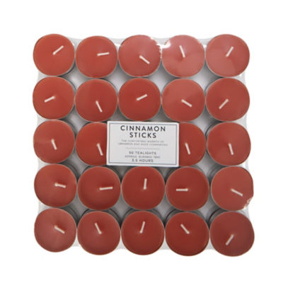 Brown Cinnamon Sticks Tealights 50pk thumbnail 2