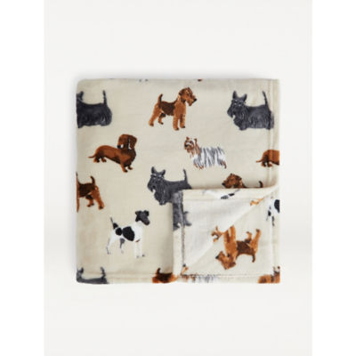 Natural Dog Pattern Super Soft Throw thumbnail 2