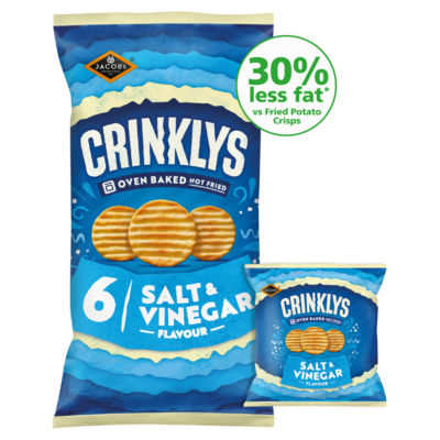 Crinklys Salt & Vinegar Multipacks 6x23g thumbnail 2