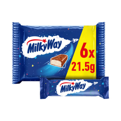 Nougat & Milk Chocolate Snack Bars Multipack 6x21.5g thumbnail 2
