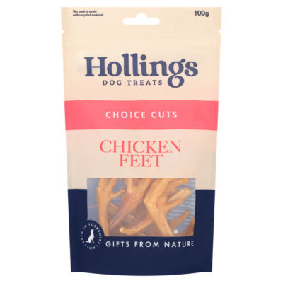 Hollings 100% Natural Chicken Feet Dog Treats