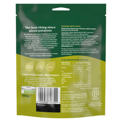 Chilli & Lime Protein Nut Crunch 100g thumbnail 3