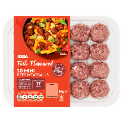 Full-Flavoured 20 Mini Beef Meatballs 340g thumbnail 2