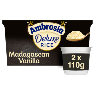 Deluxe Madagascan Vanilla Rice Pudding Dessert Snack Pots 2 x 110g thumbnail 2