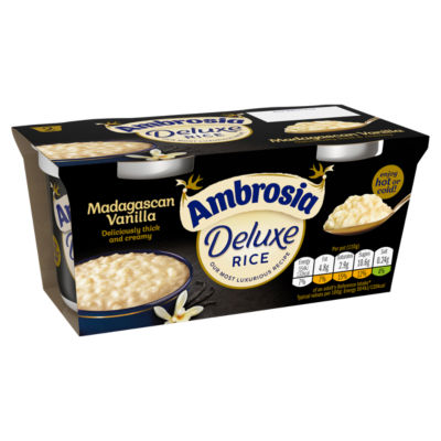 Deluxe Madagascan Vanilla Rice Pudding Dessert Snack Pots 2 x 110g thumbnail 3