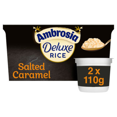 Deluxe Salted Caramel Rice Pudding Dessert Snack Pots 2 x 110g thumbnail 2