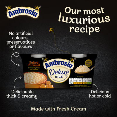 Deluxe Salted Caramel Rice Pudding Dessert Snack Pots 2 x 110g thumbnail 4