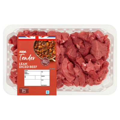 ASDA Tender Lean Diced Beef