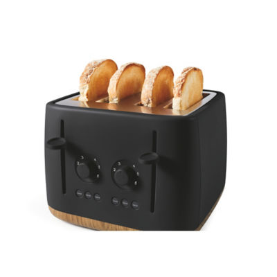 Matt Black Scandi 4-Slice Toaster thumbnail 3