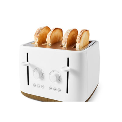 Matte White Scandi 4-Slice Toaster thumbnail 3