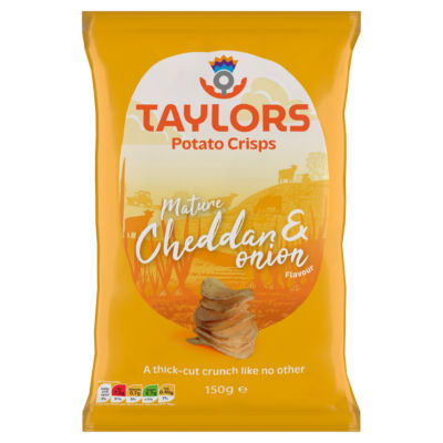 Potato Crisps Mature Cheddar & Onion Flavour 150g thumbnail 2