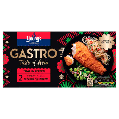 Gastro Limited Edition Thai Inspired 2 Sweet Chilli Breaded Fish Fillets 270g thumbnail 2
