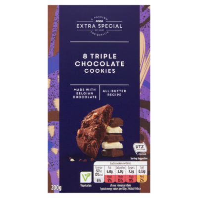 Extra Special 8 Triple Chocolate Cookies 200g